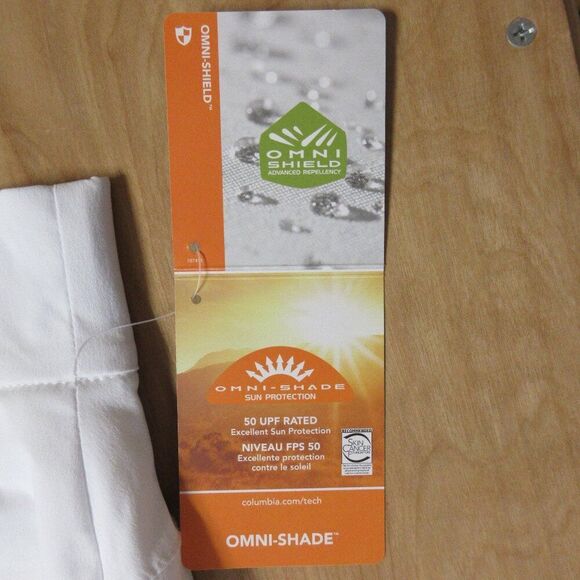 COLUMBIA Marina Bay Skort Womens Large White Omni Shade Pull On Skirt Shorts NWT - Picture 8 of 16